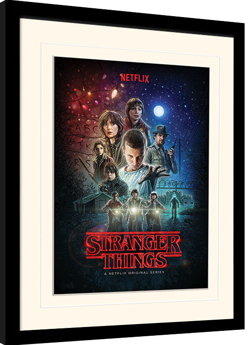 Stranger Things - One Sheet Inramad poster