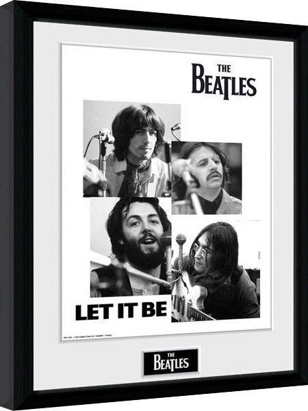 Inramad poster The Beatles - Let It Be