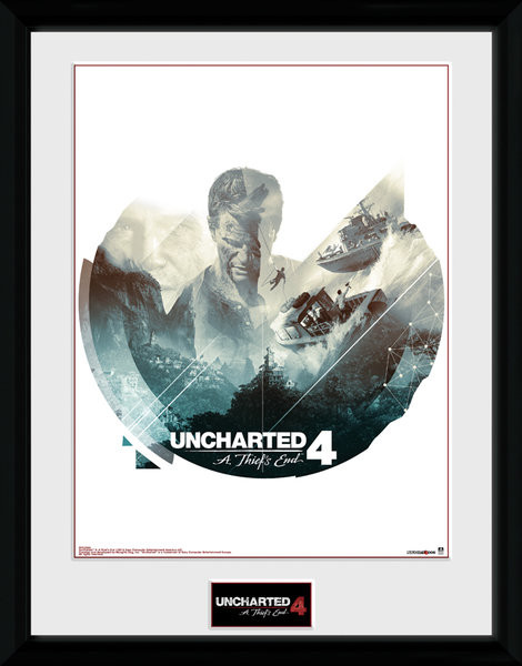 Inramad poster Uncharted 4 - Boats
