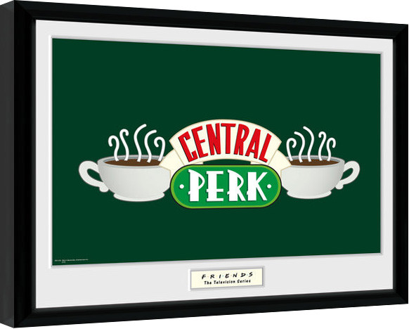 Inramad poster Vänner - Central Perk