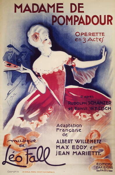 Samolepka Poster for Madame De Pompadour