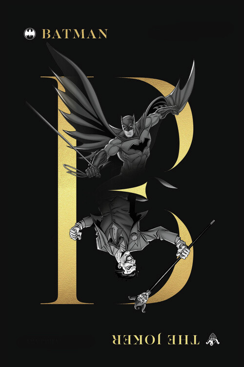 Carta da parati Batman and Joker - 80th