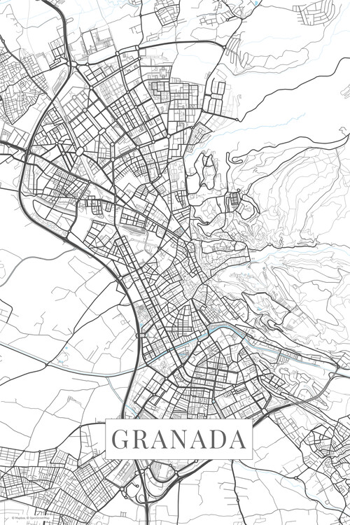 Carta da parati Granada white