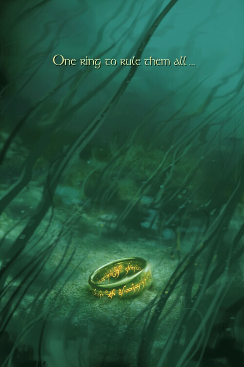Fotomurale Il Signore degli Anelli - One ring to rule them all