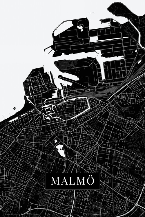 Carta da parati Malmo black
