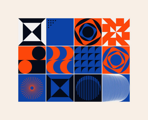 Carta da parati Neo Modernism Artwork Pattern Design