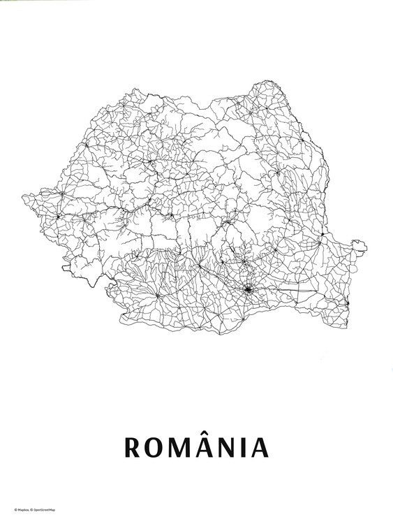 Carta da parati România black & white