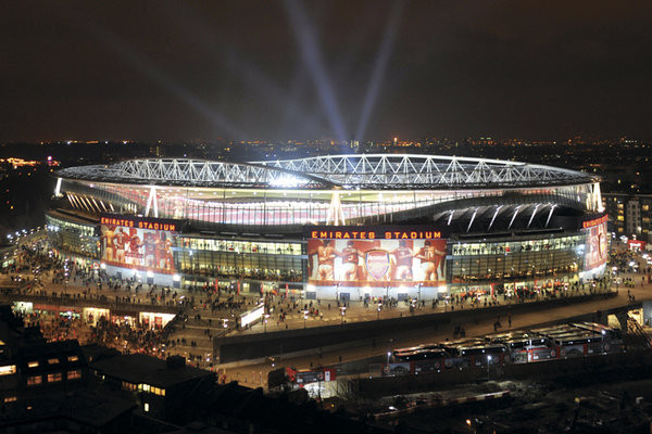 Arsenal - emirates stadium night Poster, Plakat - Kaufen bei Europosters
