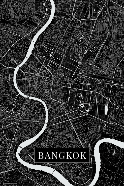 Carta da parati Bangkok black