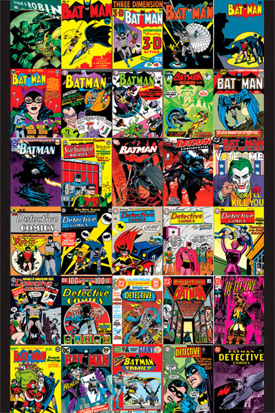 Poster, Quadro BATMAN - Covers | Poster Sul Muro | 3+1 GRATIS | Europosters