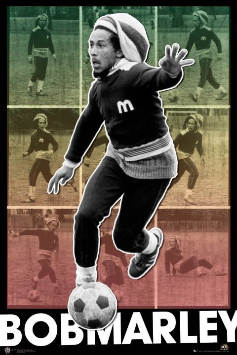 Poster Bob Marley – football