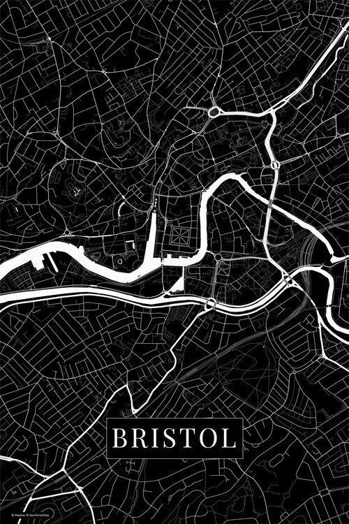 Carta da parati Bristol black