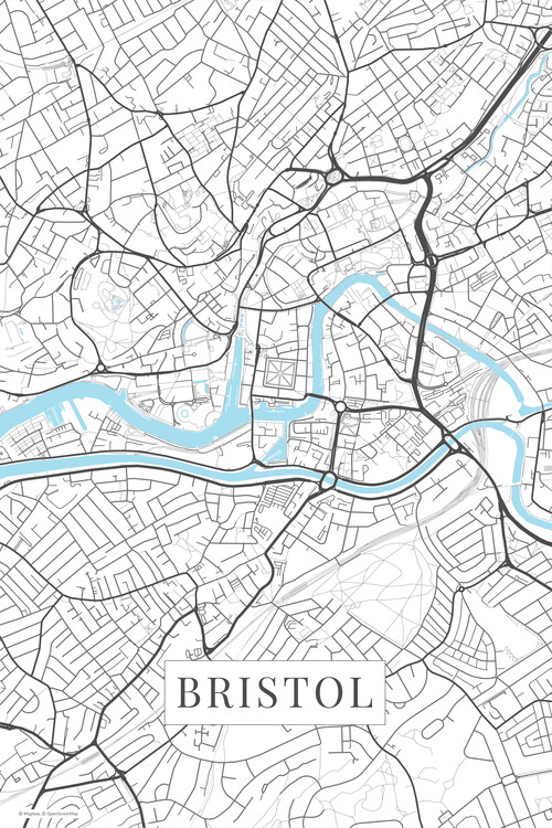 Carta da parati Bristol white