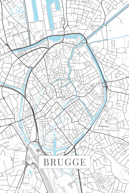 Carta da parati Brugge white