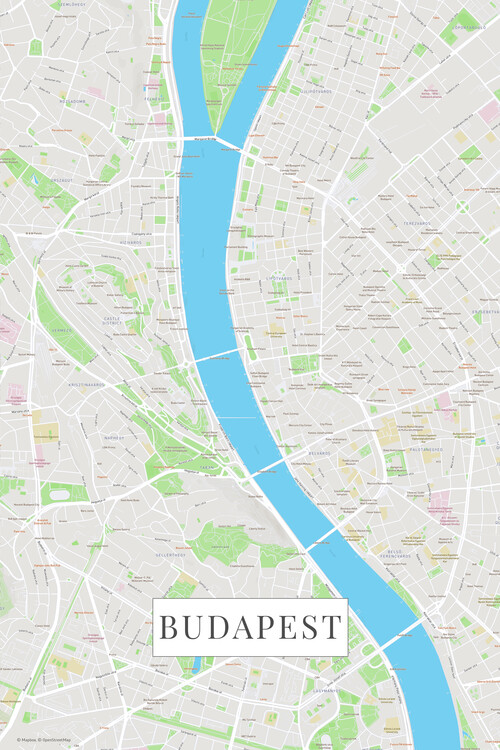 Carta da parati Budapest color