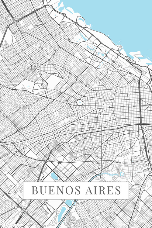 Carta da parati Buenos Aires white
