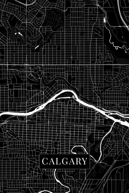 Fototapete Calgary black