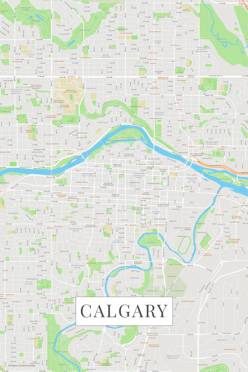 Carta da parati Calgary color