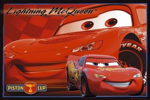 Fotomurale Saetta McQueen alla Piston Cup