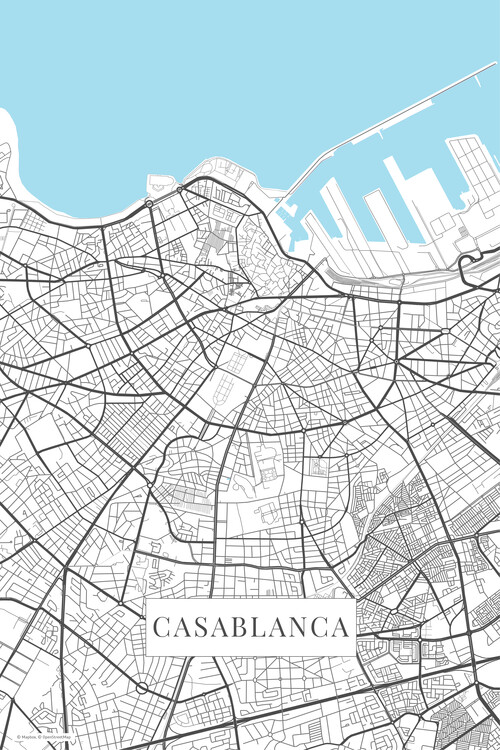 Poster Casablanca white