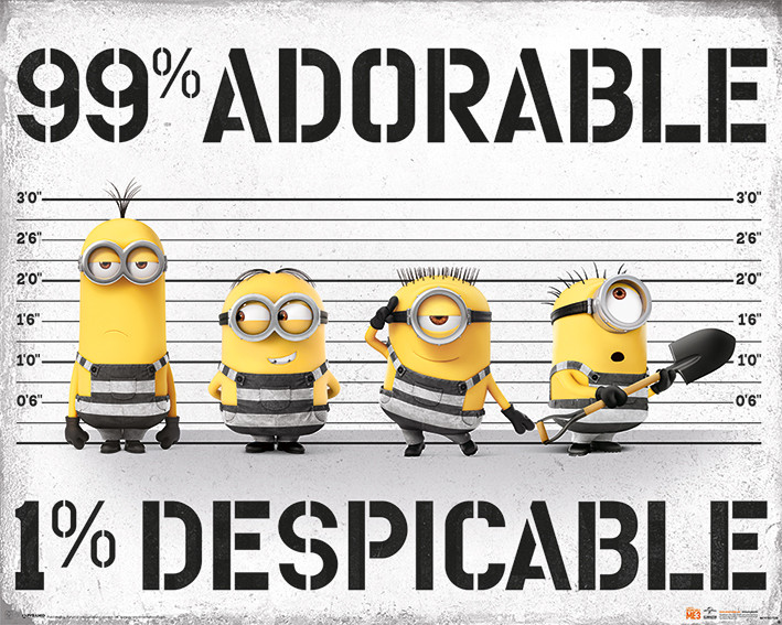 Poster, Quadro Cattivissimo me 3 - 99% Adorable 1% Despicable su Europosters