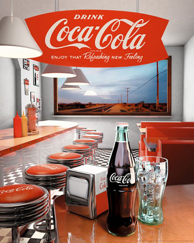 COCA-COLA - diner Poster, Plakat | Kaufen bei Europosters