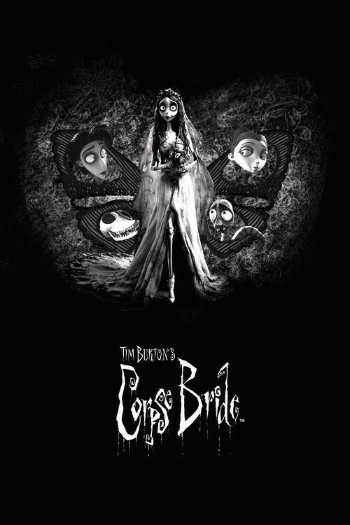 Fototapete Corpse Bride - Emily butterfly