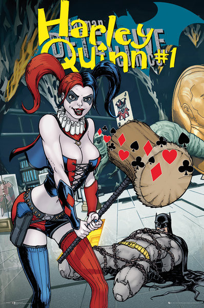 Costume da Harley Quinn fumetto per bambina