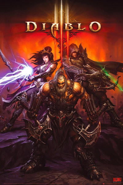 Poster Diablo III - heroes