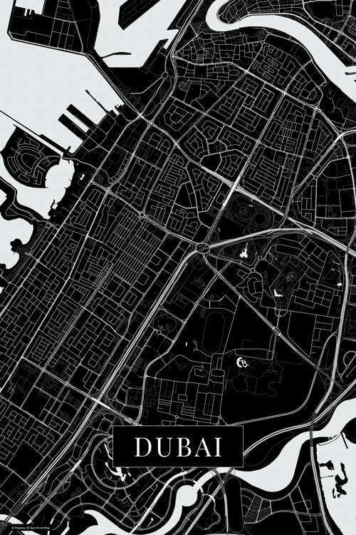 Carta da parati Dubai black