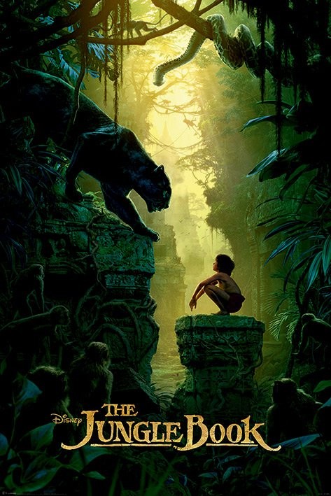 El Libro De La Selva Bagheera Mowgli Teaser Póster Lámina Compra En Europosterses - 