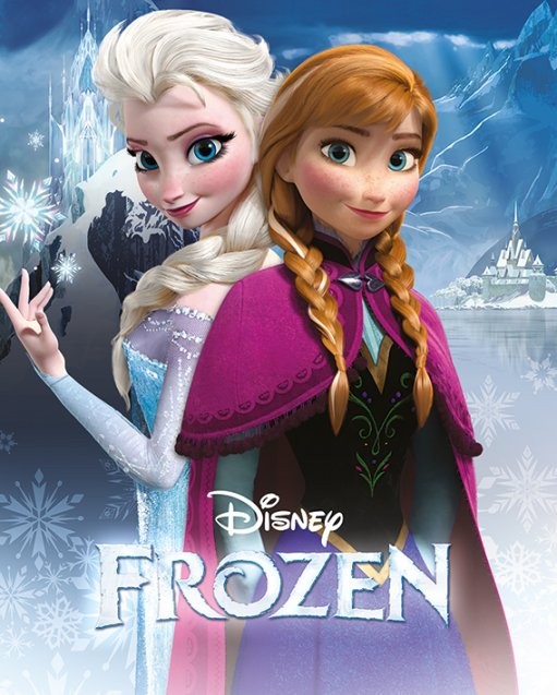 Poster, Quadro Frozen: Il regno di ghiaccio - Anna and Elsa su Europosters