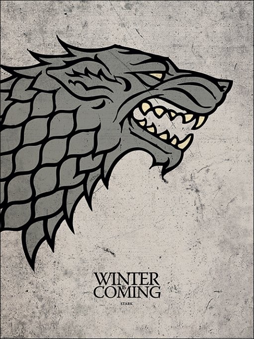 Game of Thrones - Stark Kunstdruk