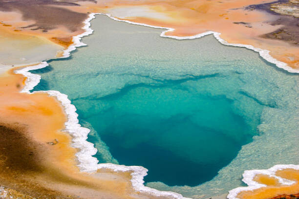 Poster Geyser in Yellowstone National Park, Wyoming