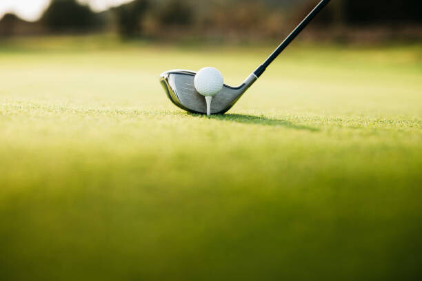 Poster Golf Ball On tee