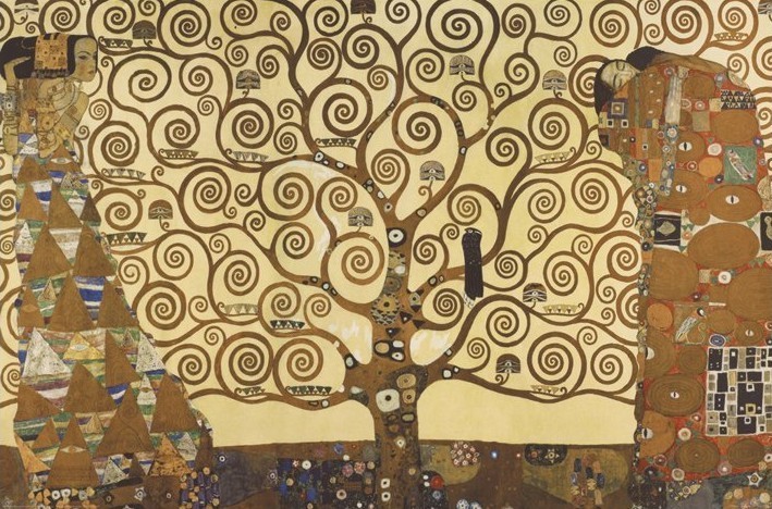 Póster Gustav Klimt - Árbol de la vida