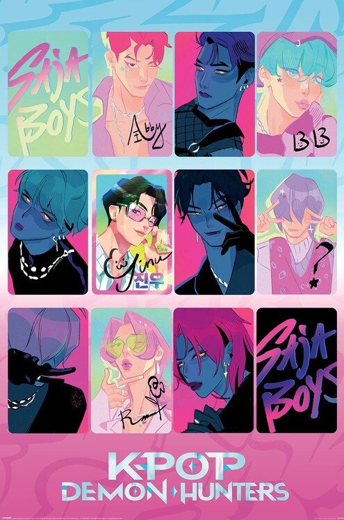 Poster K-Pop Demon Hunters - Light and Dark