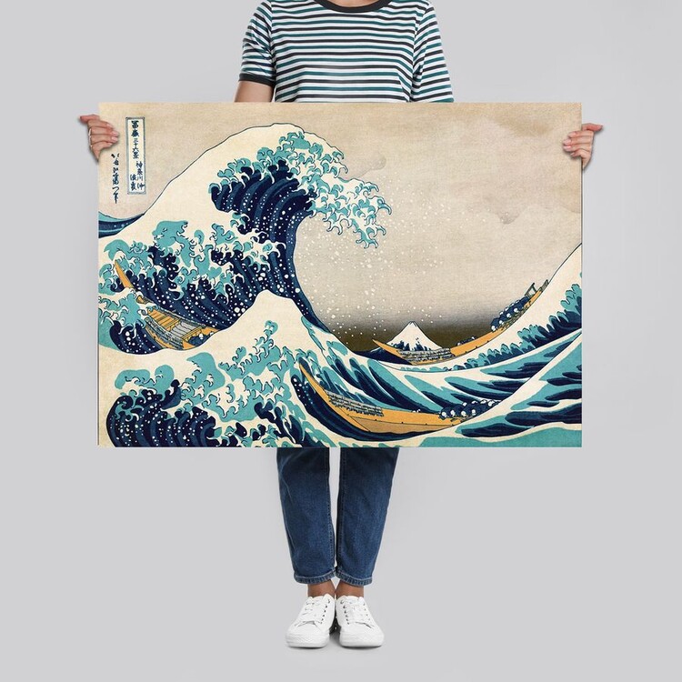 Poster Kacušika Hokusai - Die große Welle vor Kanagawa