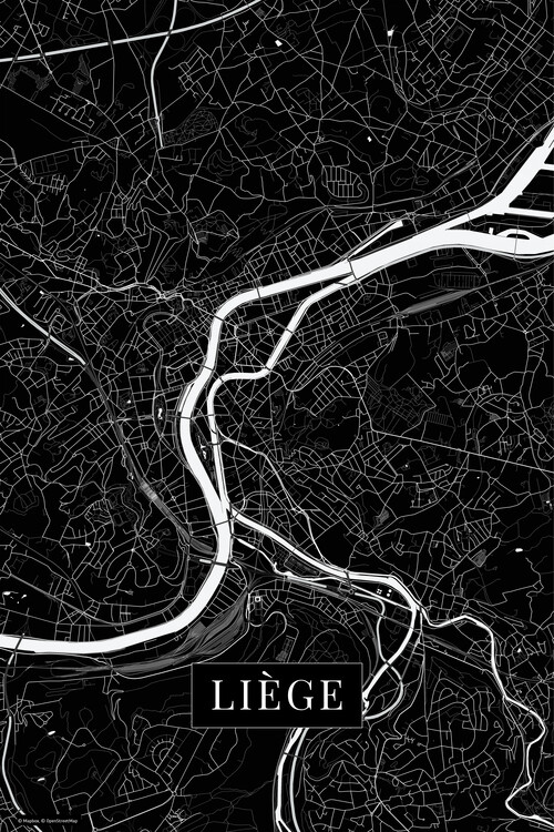 Carta da parati Liege black