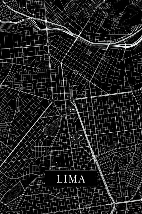 Fototapete Lima black