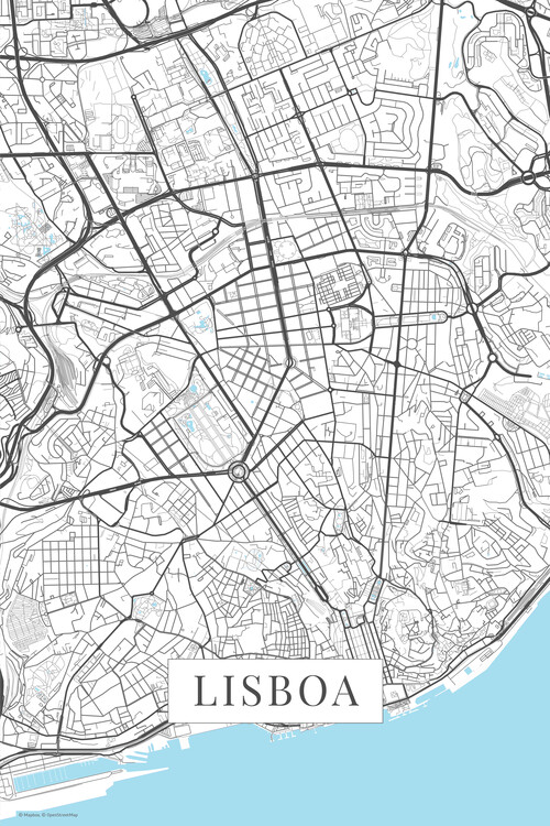Fototapet Lisboa white
