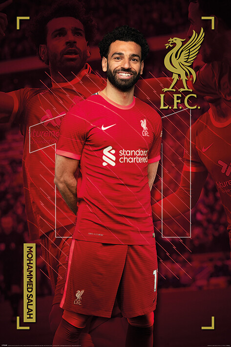 Liverpool FC - Mo Salah Poster, Plakat | Kaufen bei Europosters