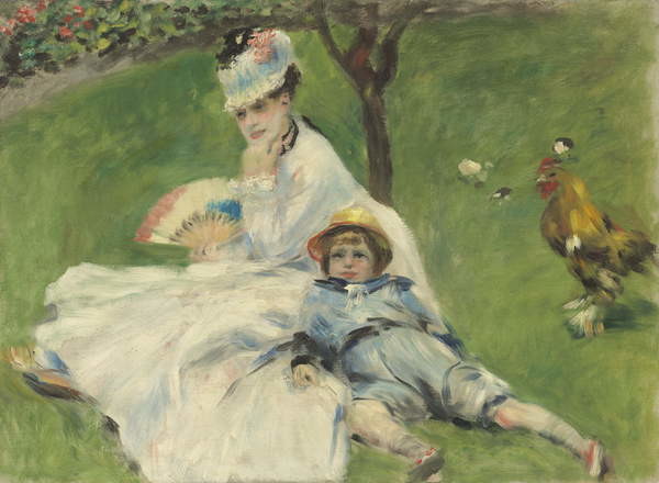 Poster Madame Monet and Her Son, 1874