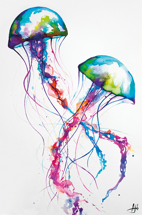 Marc Allante Jellyfish Poster Plakat 3 1 Gratis Bei Europosters