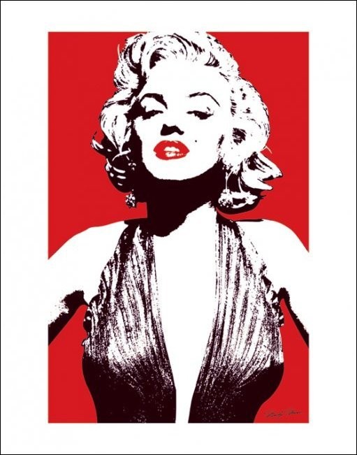 Heerlijk Misbruik mogelijkheid Kunst Reproductie Marilyn Monroe - Red - Kunstdruk - Bestel nu op  EuroPosters.nl