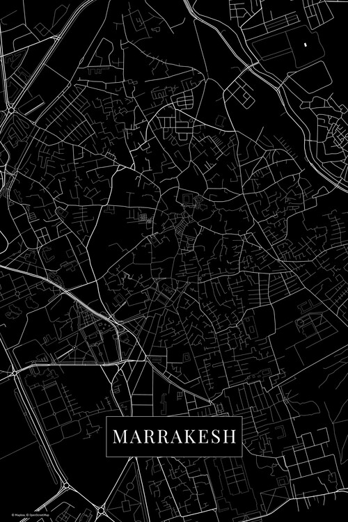 Fototapete Marrakech black