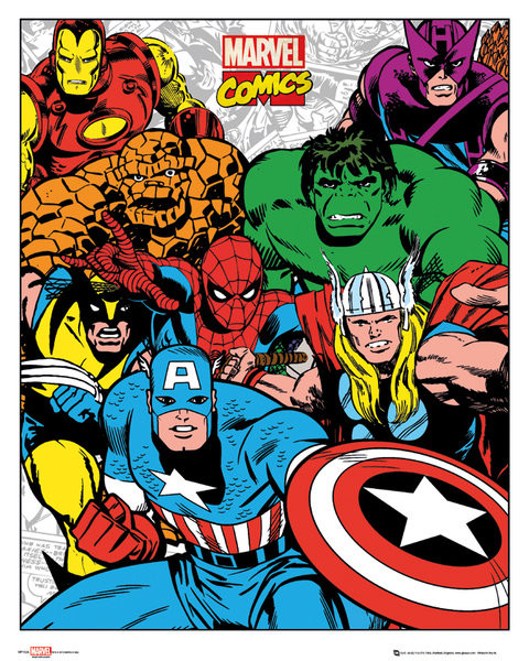 Poster, Quadro MARVEL - group su Europosters