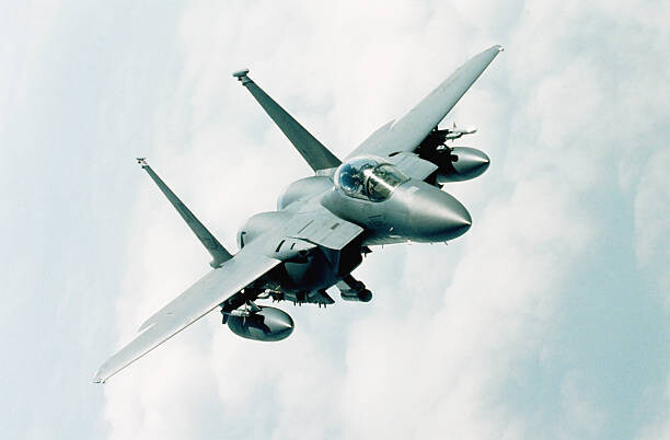 Poster McDonnell Douglas F-15 Eagle in flight