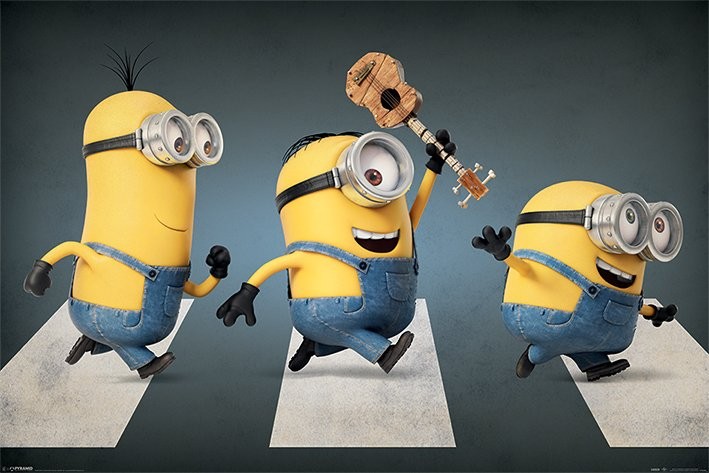 Poster Minions (Despicable Me) - Abbey road