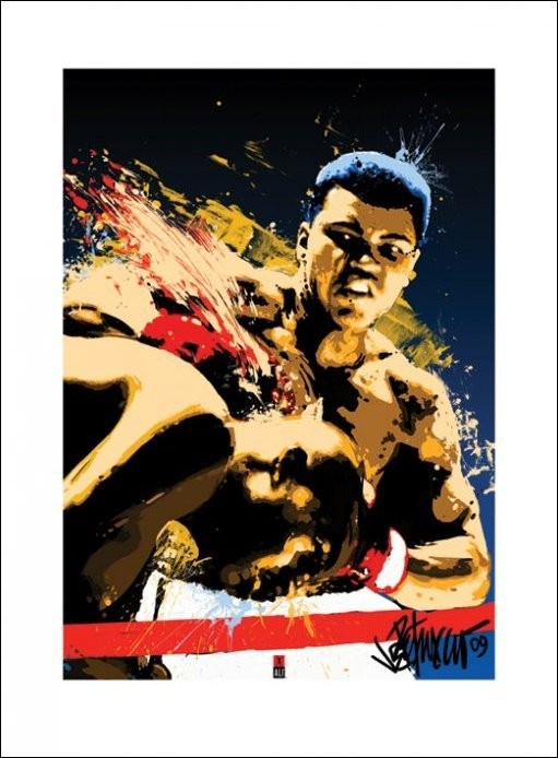 Muhammad Ali - Sting Kunstdruk